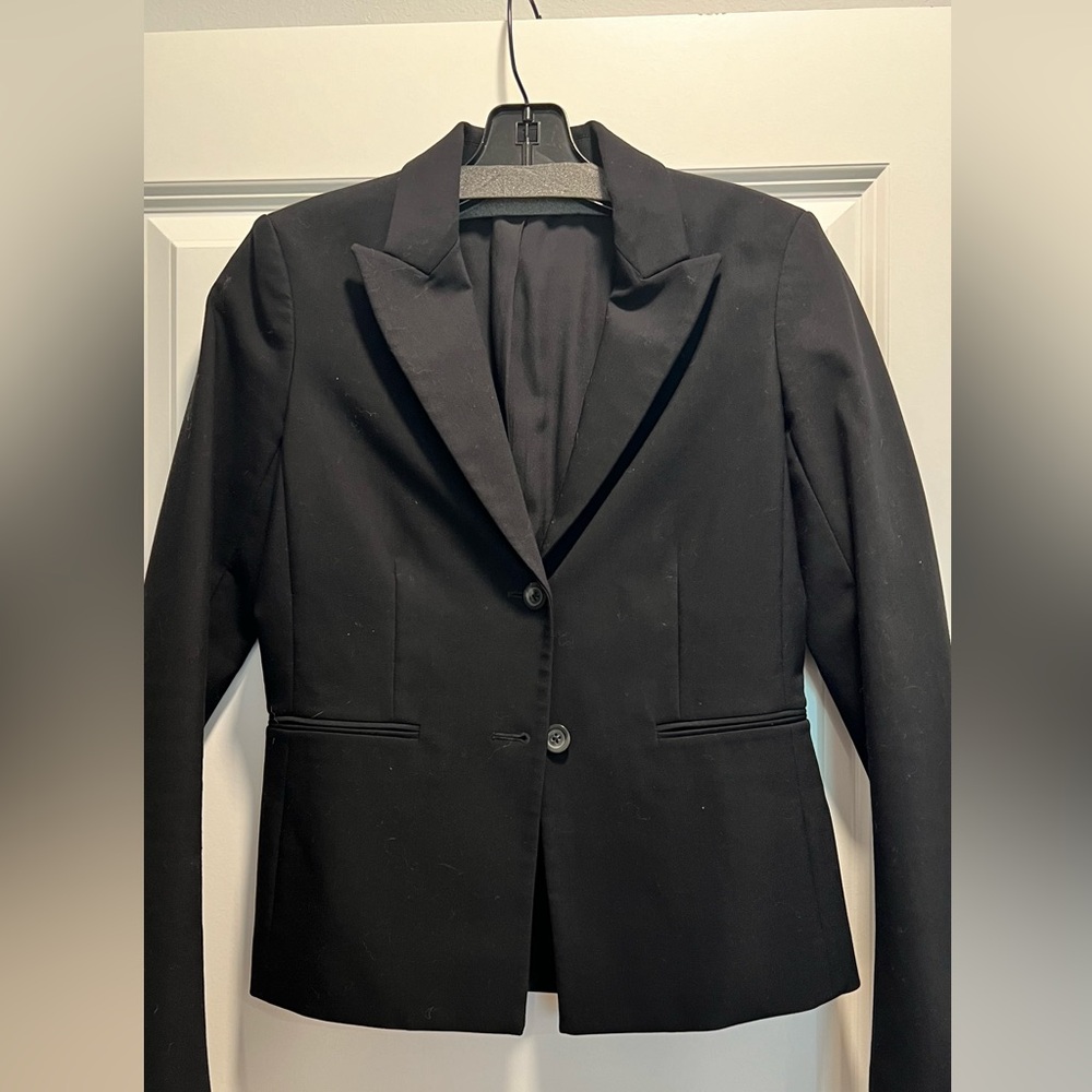The row cotton with stretch blazer